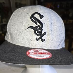 New era white sox. Snapback hat cap cover.